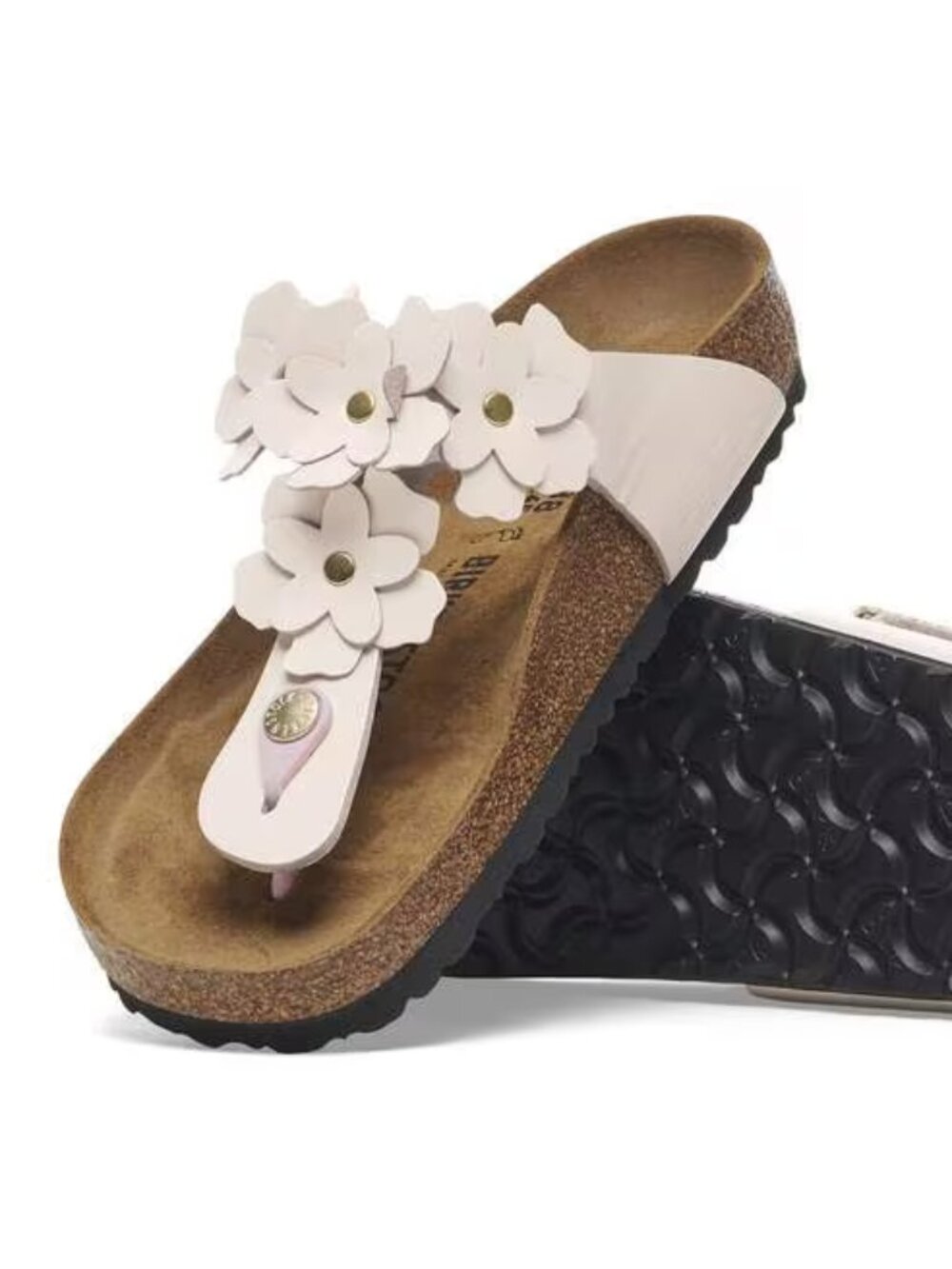 NEW Birkenstock GIZEH Flower Embellishment Light RoseFSandals41 R Womens 10 to